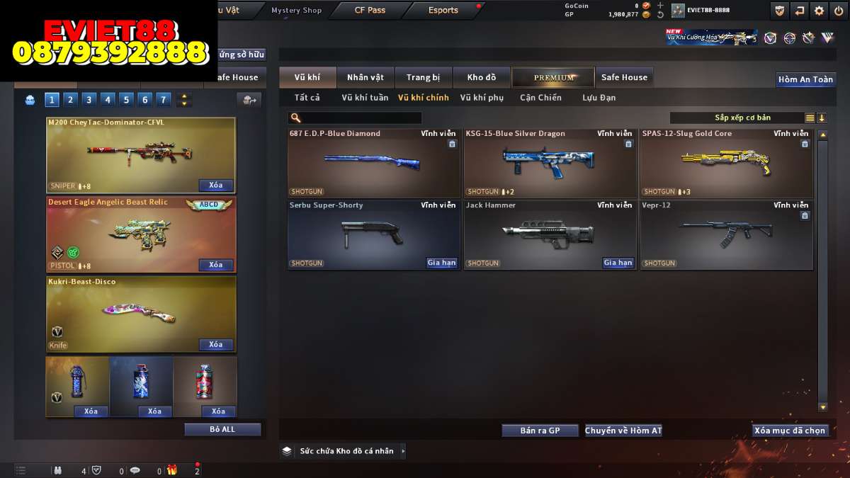 shop acc cf uy tin gia re